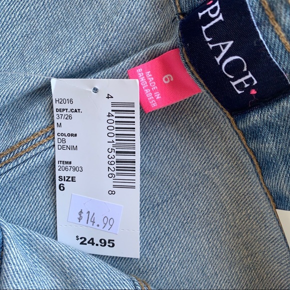 NWT! The Children’s Place Light Blue Denim Button Shirt - Picture 4 of 7